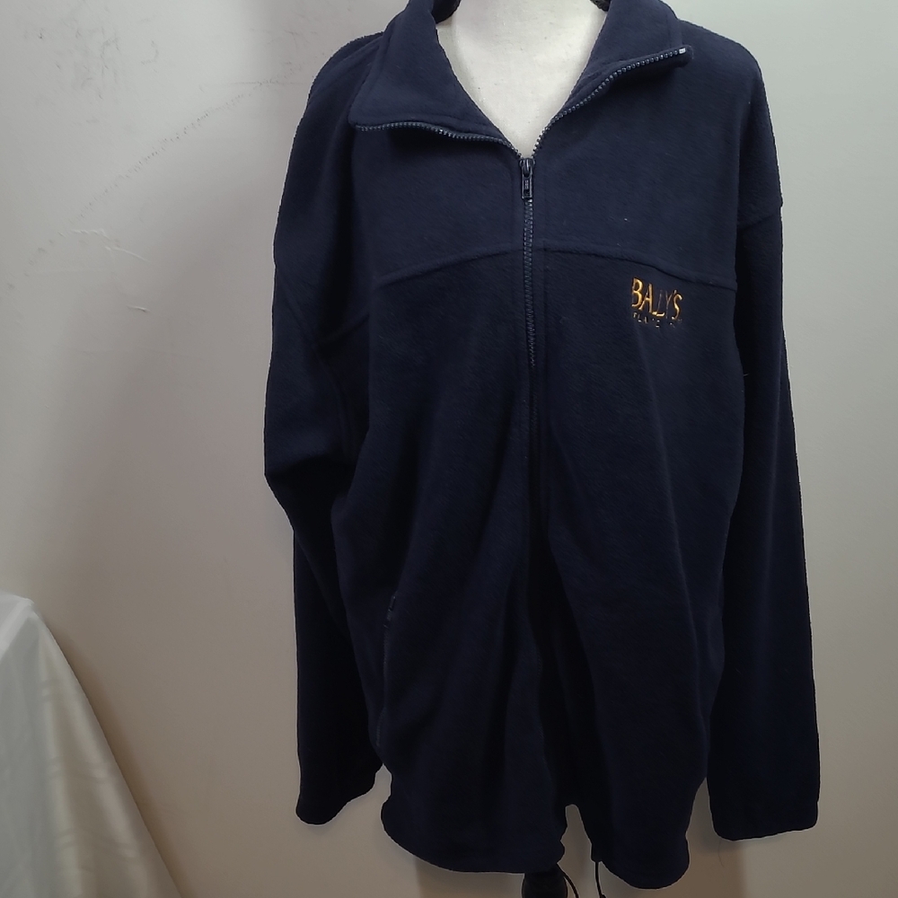 Ballys Atlantic City Unisex Dark Blue Zip-Up Sweater
